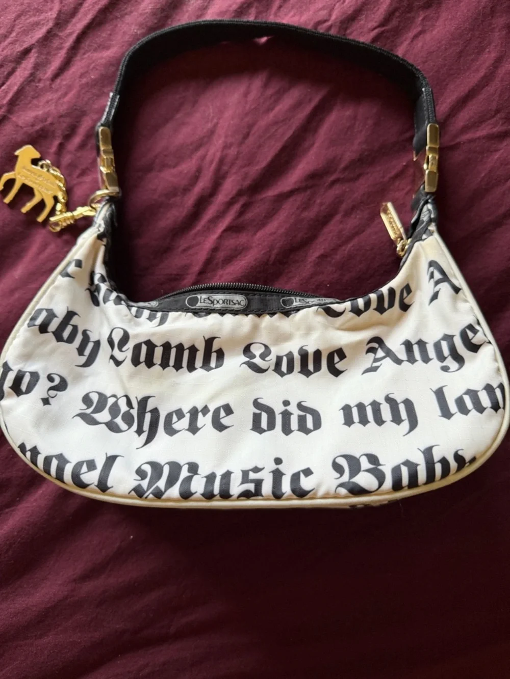 L.A.M.B. By Gwen Stefani for Le Sportsac with Gold Charm mini bag - Picture 4 of 8